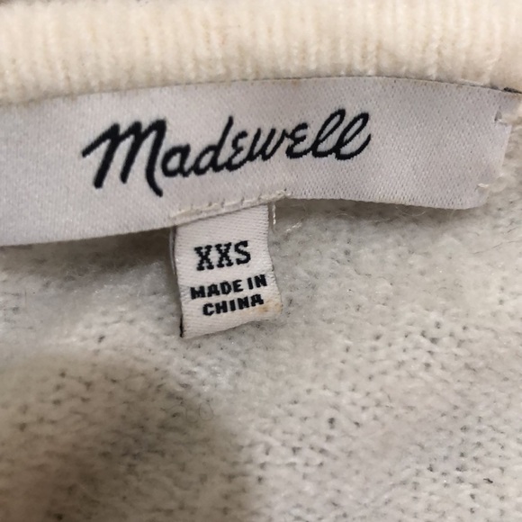 Madewell Cozy Walker Cardigan Se Size XXS Ecru Cream - Picture 5 of 10